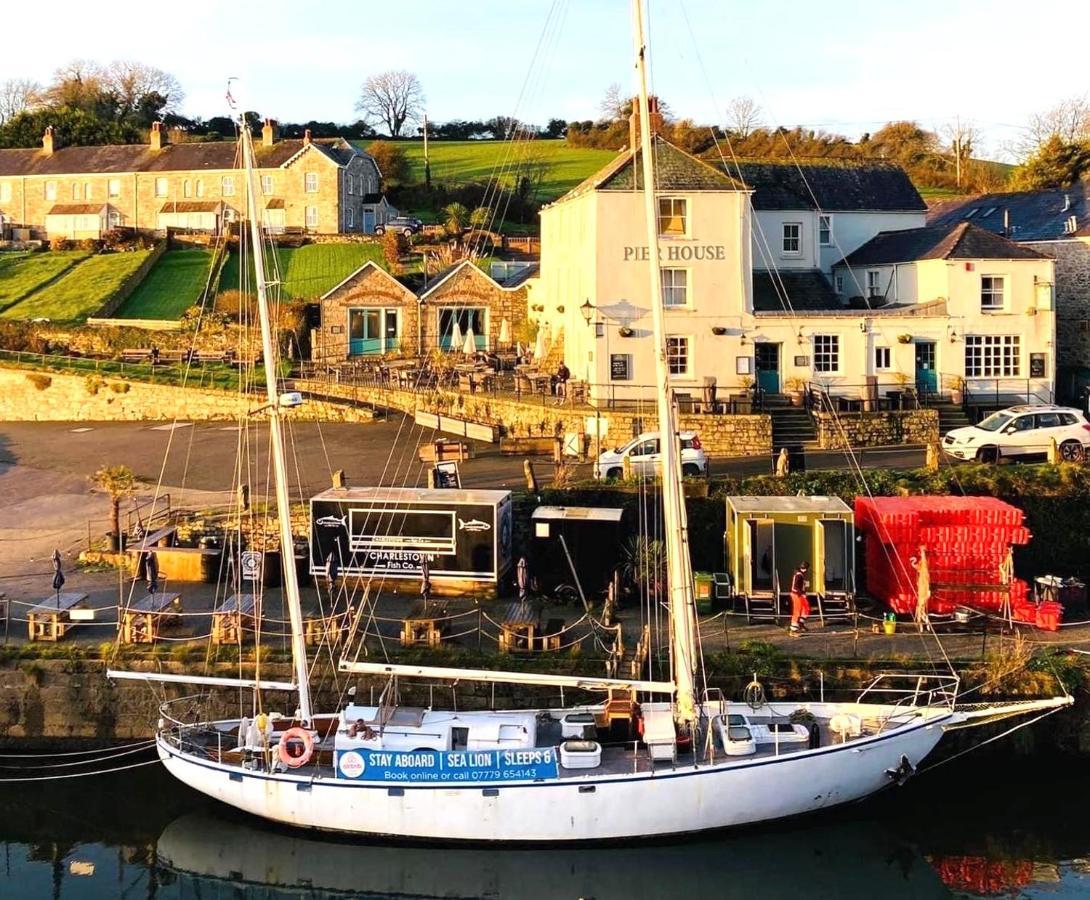 Stunning Yacht Sea Lion In Charlestown Harbour, Cornwall Ξενοδοχείο Εξωτερικό φωτογραφία